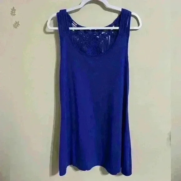 APT 9 Royal Swim Cover Up Size Large - Picture 2 of 3